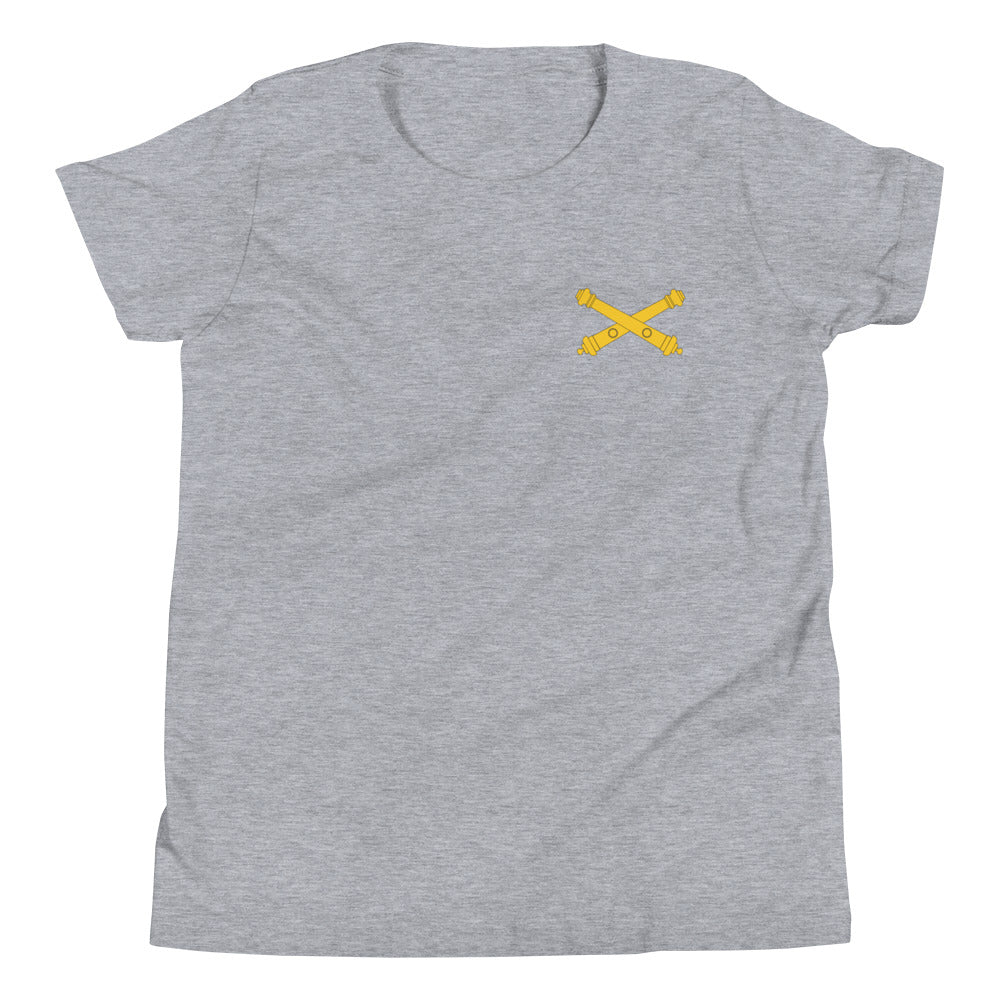 Youth Short Sleeve Field Artillery Cross Cannons T-Shirt