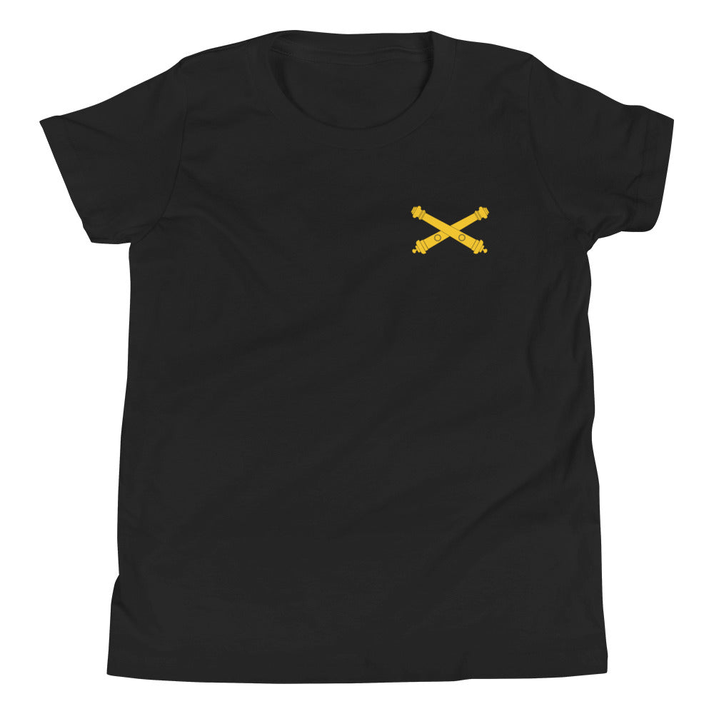 Youth Short Sleeve Field Artillery Cross Cannons T-Shirt