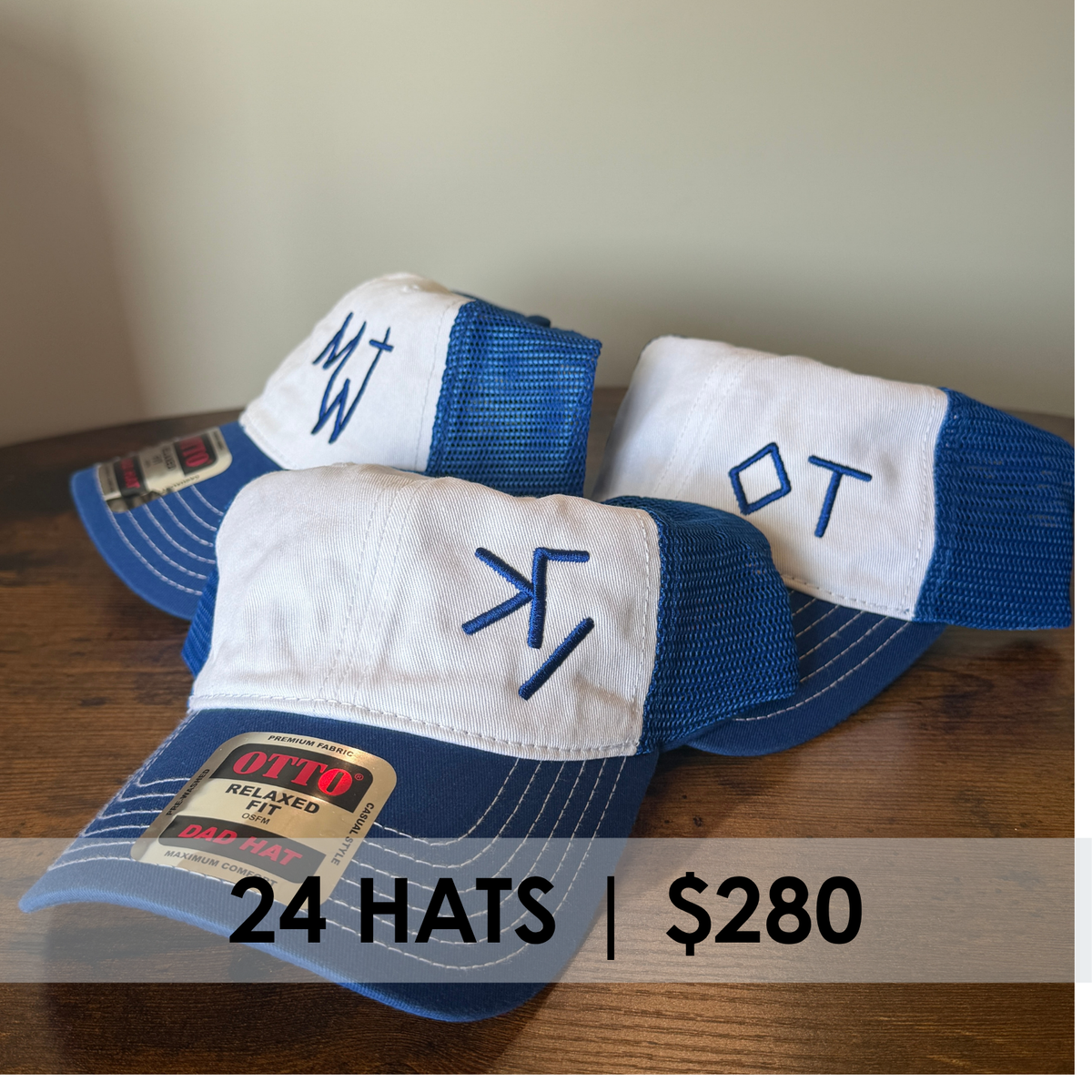 Custom Brand OTTO Dad Hat PACKAGE