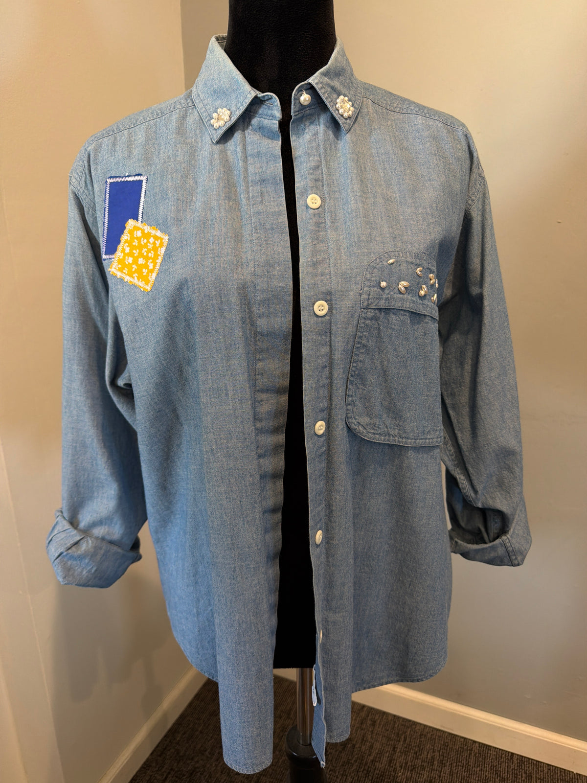 Denim Patched Jacket #1 (Md)