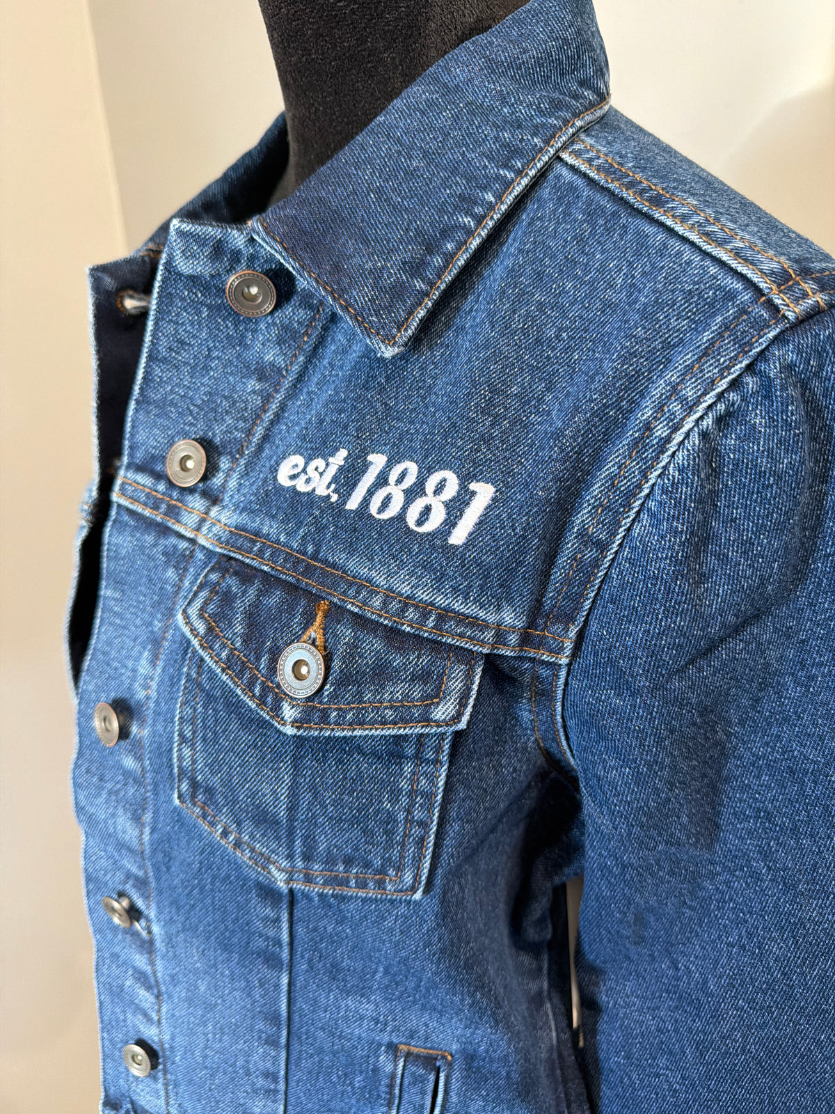 Patched Jean Jacket #8 (L)