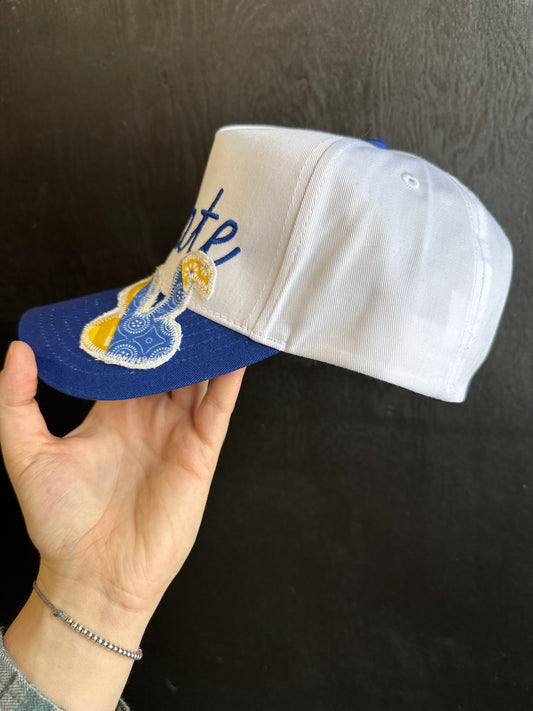 Royal/White State Bunny Cap