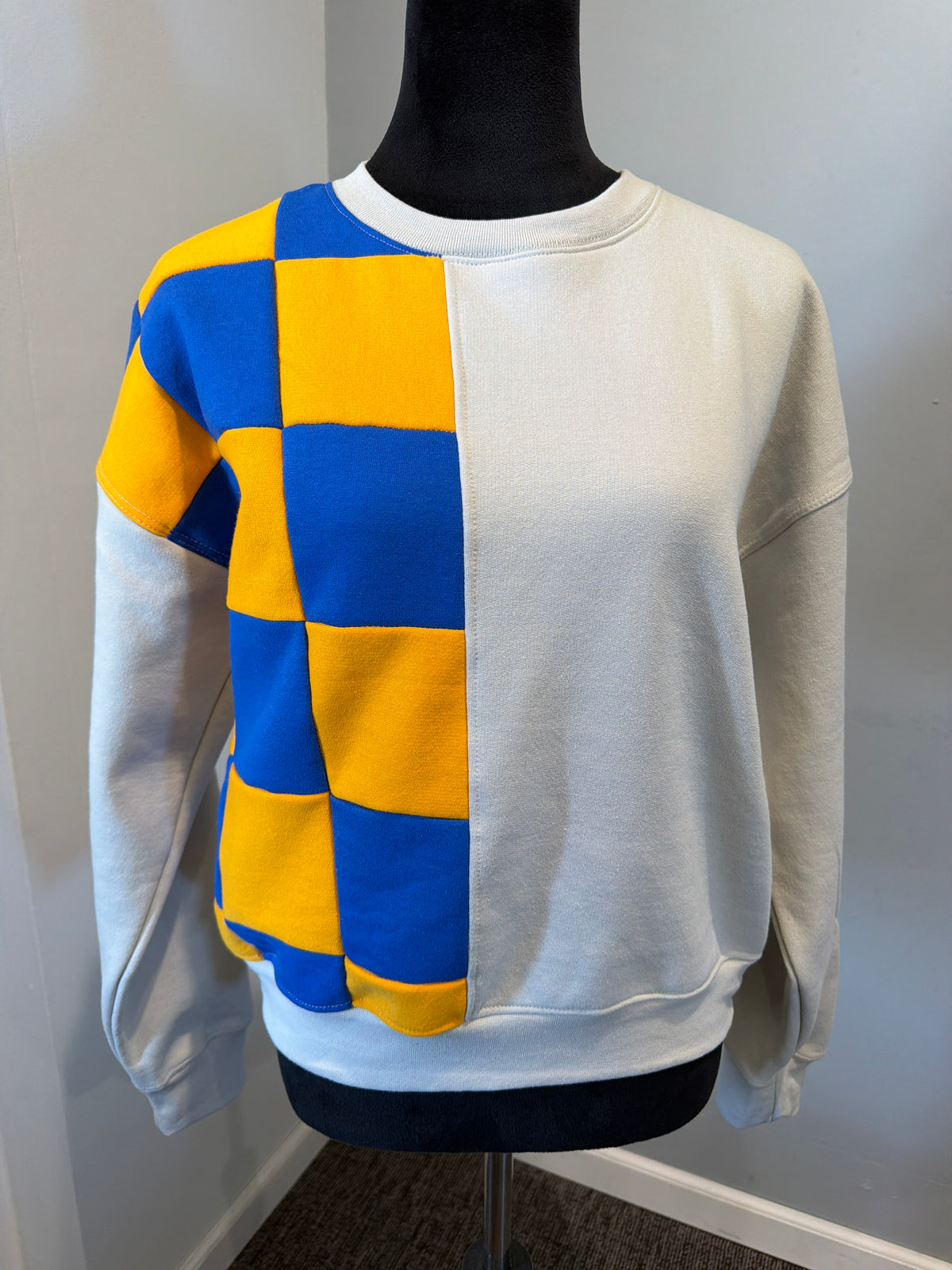 Checkered crewneck #2 (Sm)