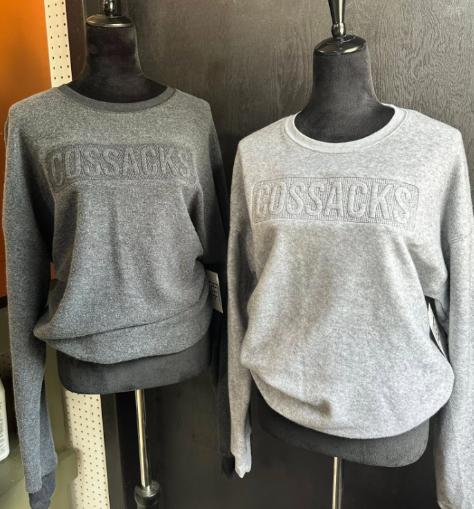 Cossack Embroidered with netting on inside out crewnecks