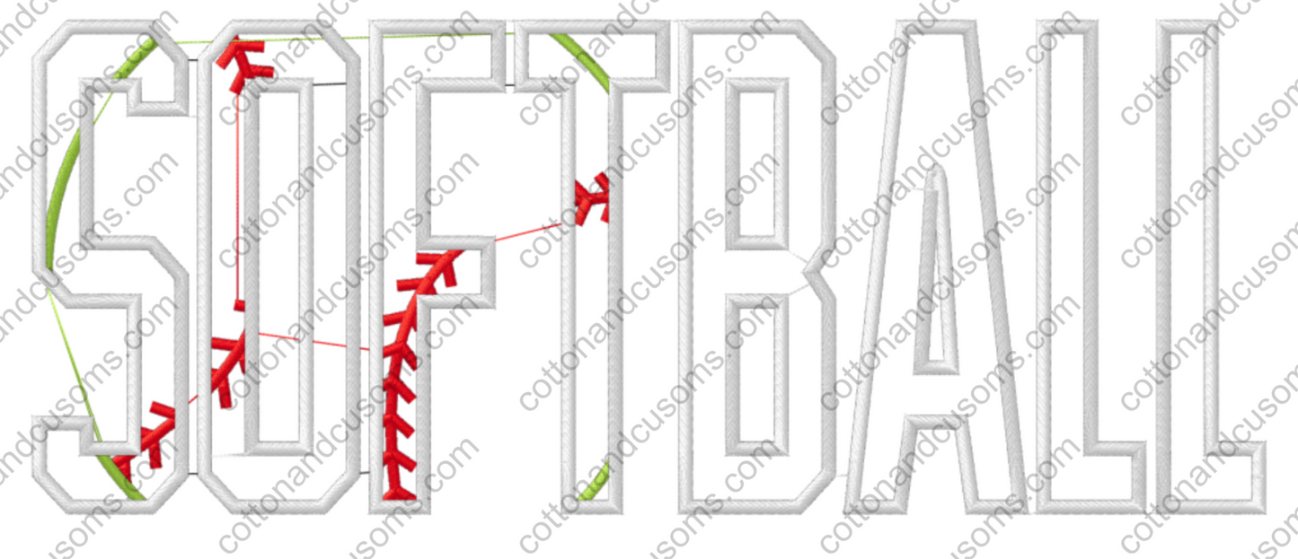 Softball/Softball Mama Applique Design