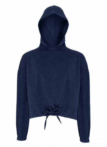 Custom Cropped Tie Hoodie