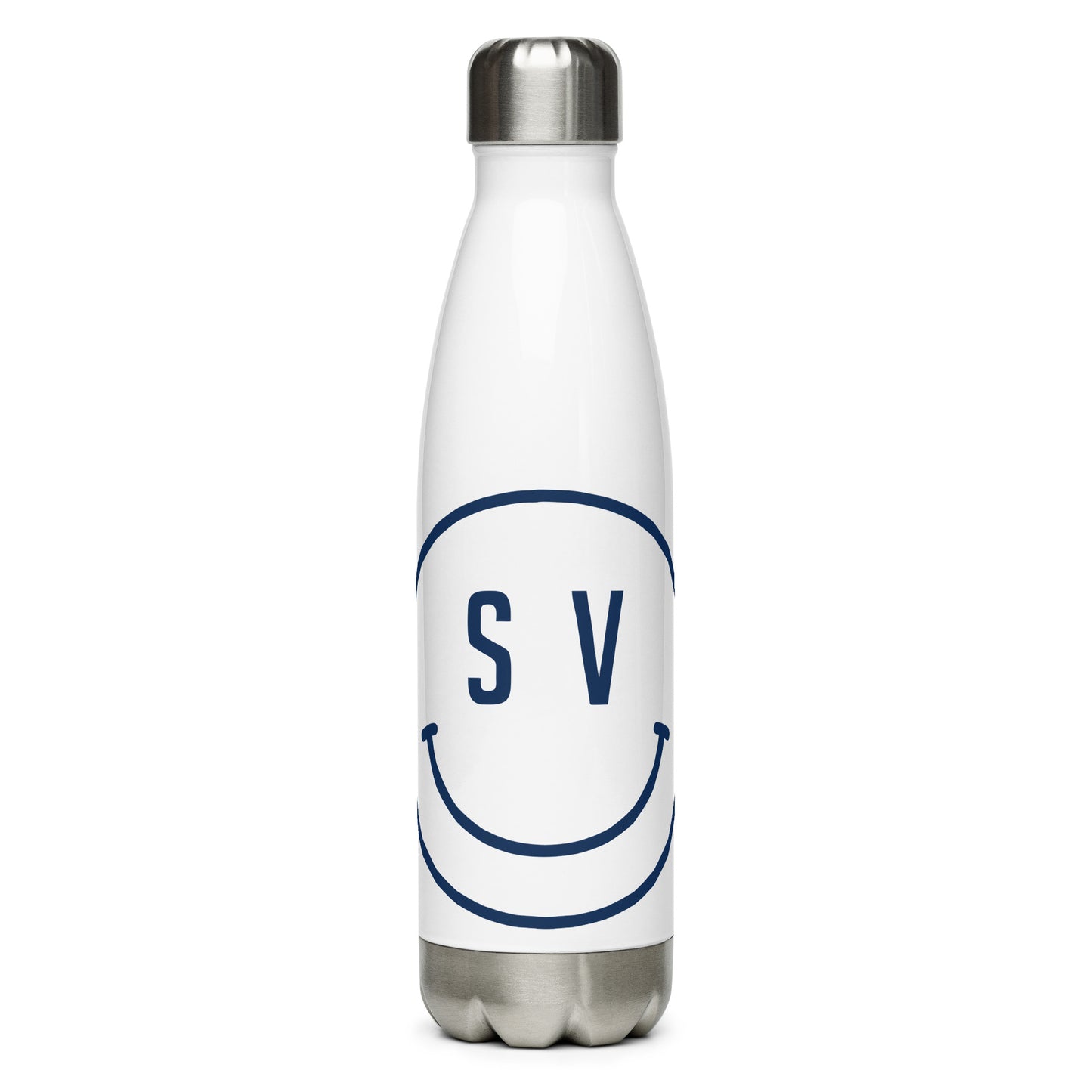 SV Smiley Stainless Steel Water Bottle